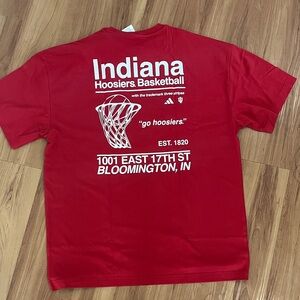 Adidas Indiana Hoosiers Basketball Short Sleeve Men's Tee